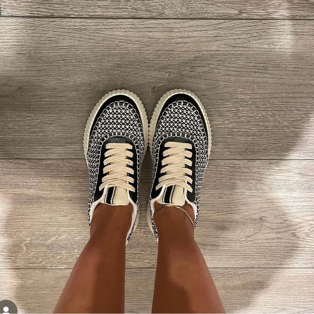 Stylish Black and White Women's Sneakers
